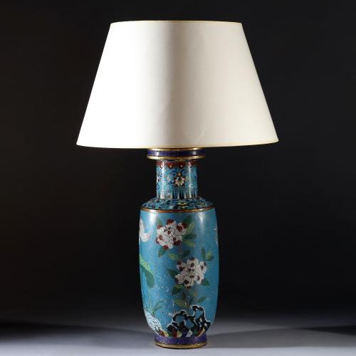 A Fine 19th Century Cloisonne Lamp