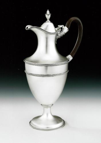 An extremely fine George III Classical Water/Wine Ewer made in London in 1778 by Hester Bateman