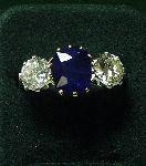 Burma Sapphire & Diamond Ring c1960