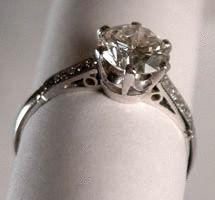 Platinum Diamond Ring c1920
