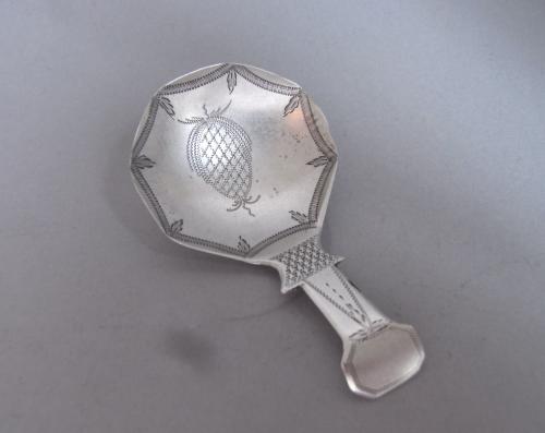 A rare George III Caddy Spoon made in Birmingham in 1811 by John Lawrence