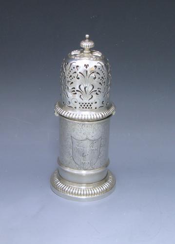 A William & Mary Antique Silver 'Lighthouse' Caster