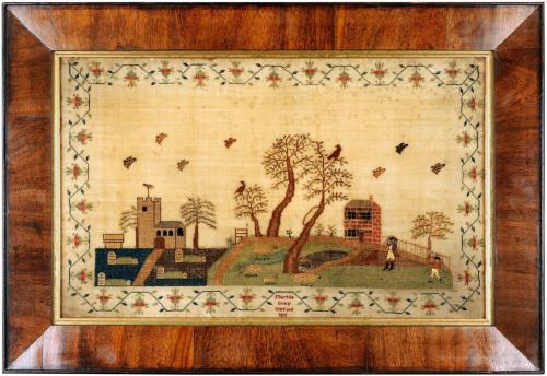 Fine English sampler worked by Martha Gray, Oxford 1811