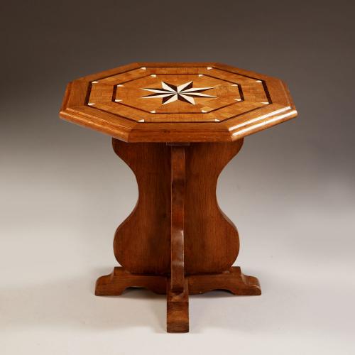 An Early 20th Century Hexagonal Oak Occasional Table