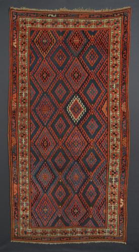 Rare 19th-century Persian Jaf Kurdish Rug