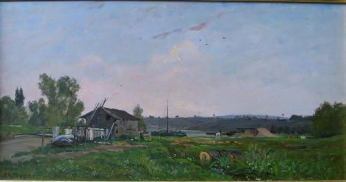 Hippolyte Camille Delpy - River Landscape, 1895