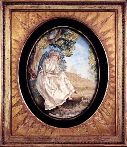 Poor Maria, Silk Embroidery, Circa 1790