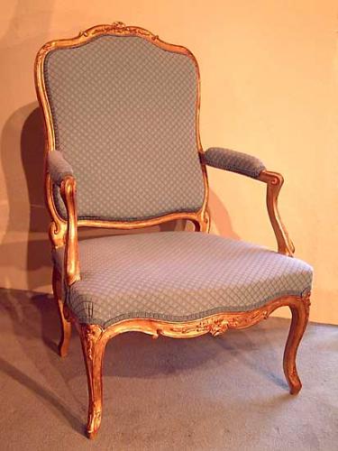 Giltwood Chair, French, Circa 1780