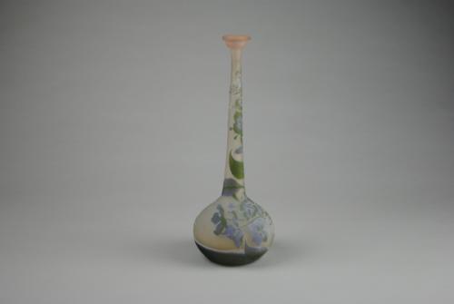 Emile Galle Art Nouveau 4 colour cameo glass vase