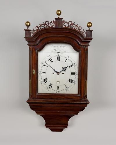 George III period hooded wall clock, Francis Perigal