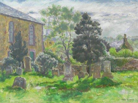 Sunlit Graveyard, Mary Armour R.S.A., R.S.W. (1902-2000)