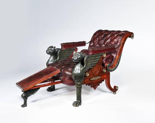 An Impressive Regency Period Reclining Armchair Designed and Made by William Pocock, London 1813