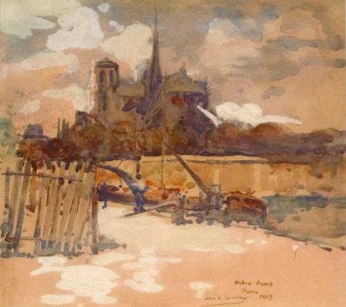 Notre Dame, Paris, John Rankine Barclay (1884-1962)