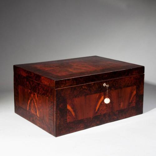 A Large Scale Fine Burr Wood Chest