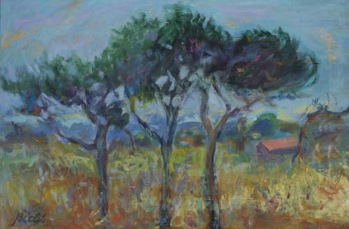 Pines near Pisa, Andre Bicat (1909-1996)