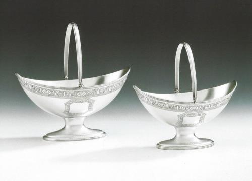 A pair of George III Baskets in sizes made in London in 1791 by Robert Hennell