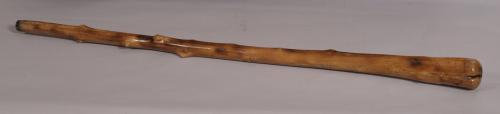 S/3743 Antique 19th Century Holly Walking Stick