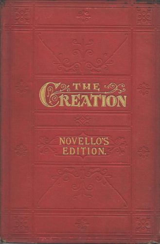 Book - The Creation by J.Haydn - Novello's Edition - front cover
