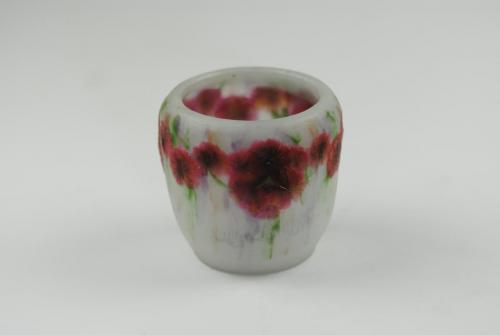 Gabriel Argy-Rousseau pate de verre Geranium Sauvage vase