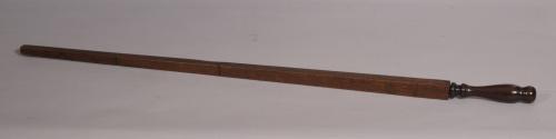 S/3753 Antique Treen 19th Century Mahogany Tapered Ell Rule
