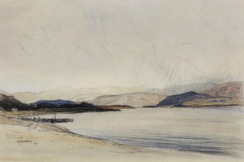 The Linnhe Loch, 1928, Sir David Young Cameron R.E., R.O.I., R.S.A., R.W.S., R.A., R.S.W. (1865-1945)