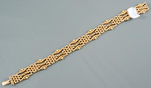 Edwardian Gate Bracelet, circa 1900