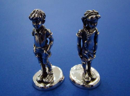 Silver Miniature Boy & Girl