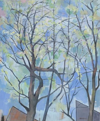 Treetops and Roofs, William Crosbie R.S.A., R.G.I. (1915-1999)