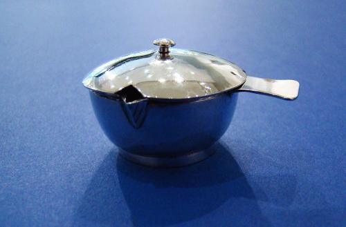Dutch Silver Miniature Lidded Saucepan