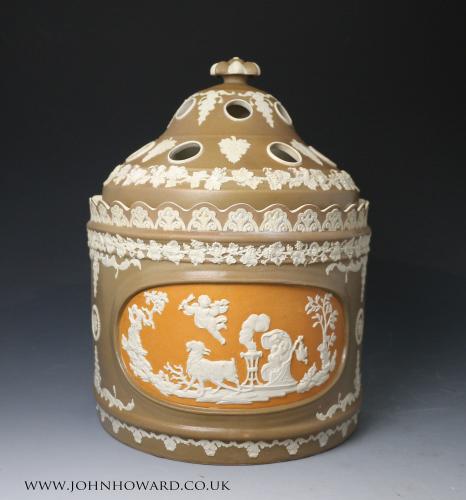 Felsparic jasperware Bough Pot by Daniel Steel Staffordshire England c1810