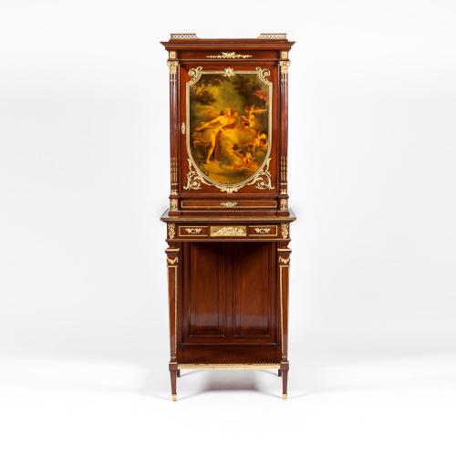 A Vernis Martin Cabinet in the Louis XVI Manner
