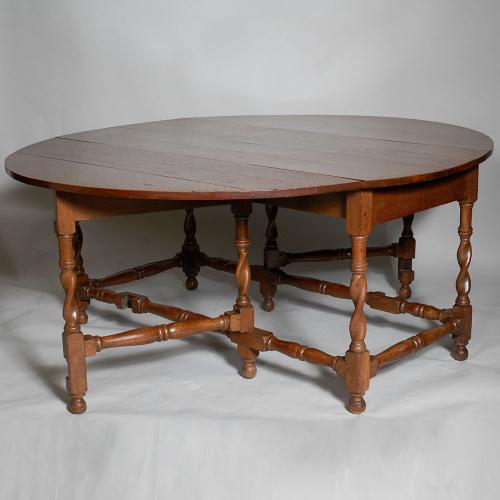 Large Antique Oak Dining Table