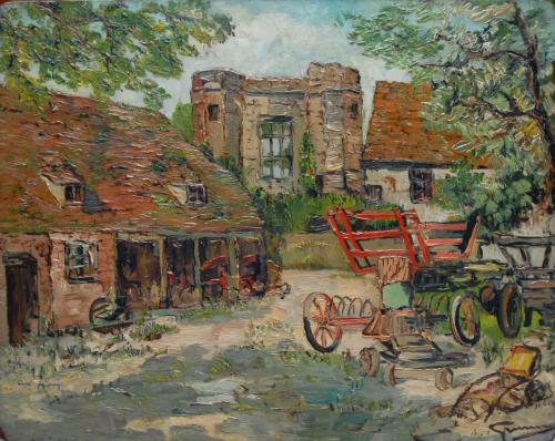 Chepstow - Farmyard, Stanley Grimm R.O.I., R.P. (1891-1966)