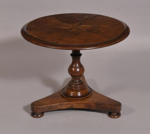 S/3881 Antique 19th Century Miniature Walnut Table
