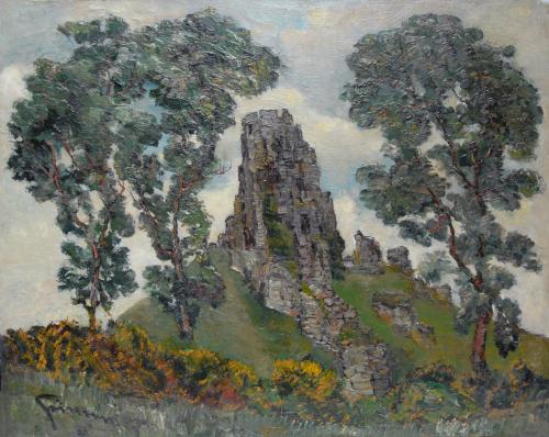 Corfe Castle, Stanley Grimm R.O.I., R.P. (1891-1966)