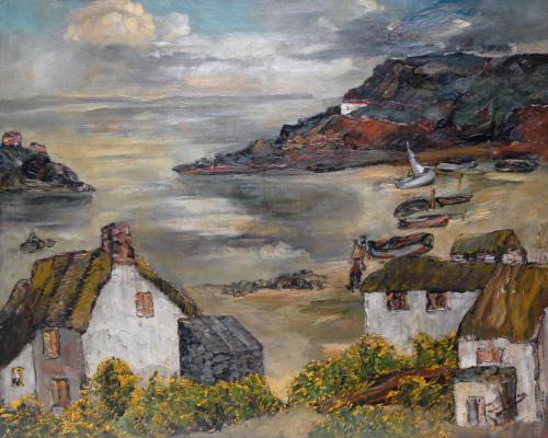 Cove in Cornwall, Stanley Grimm R.O.I., R.P. (1891-1966)