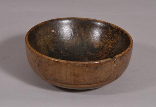S/3895 Antique Treen 19th Century Sycamore Bowl