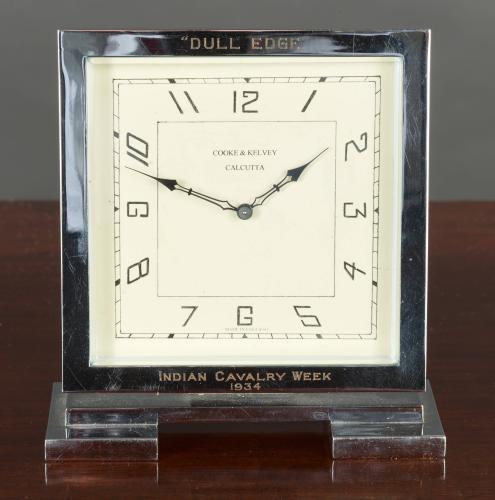 Art Deco Chrome Mantel Clock
