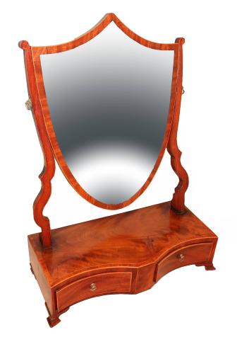 18th Century Georgian Mahogany Sheraton Dressing Table Mirror