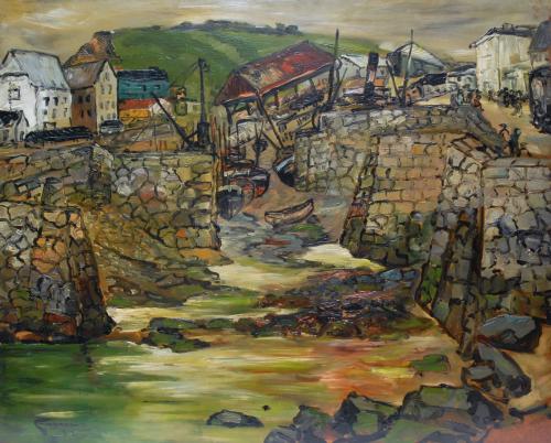 Portleven Cornwall, Stanley Grimm R.O.I., R.P. (1891-1966)