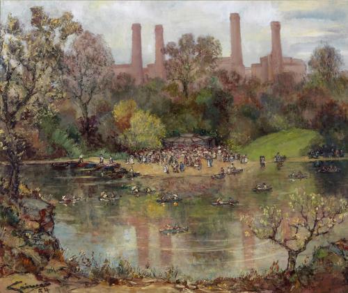Battersea Park, Stanley Grimm R.O.I., R.P. (1891-1966)