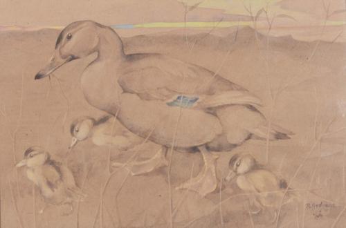 Duck and Ducklings, Ralston Gudgeon (1910-1984)