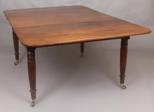 George IV period mahogany extending dining-table