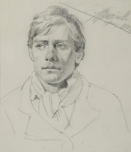Portrait of a Young Man, Gustavo Mancinelli (Italian 1842-1906)