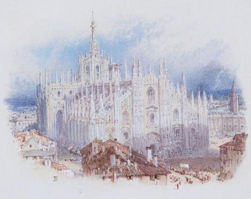 The Duomo, Milan, Myles Birket Foster, R.W.S. (1825-1899)