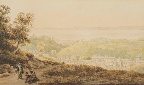 View of Holywell seen from Pen-Y-Ball Hill, Flintshire, John Warwick Smith