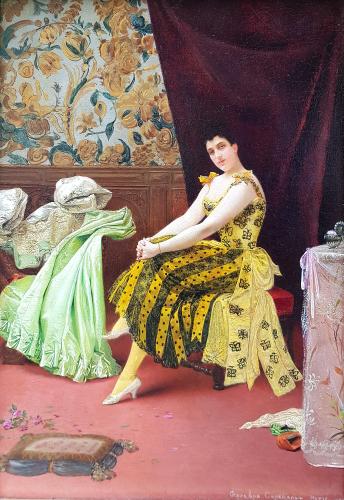 Georges Croegaert (Belgian 1848-1923) The Dressing Room