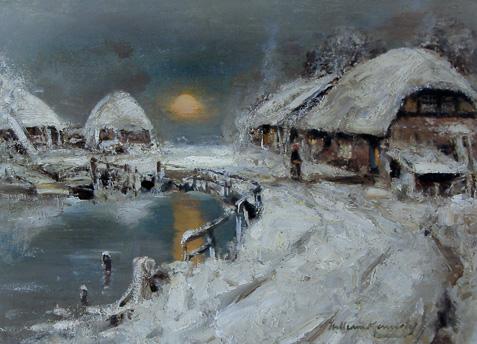 Farm Scene, Winter, William Kennedy (1859-1918)