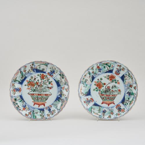 Pair Of Chinese Famille Verte Plates