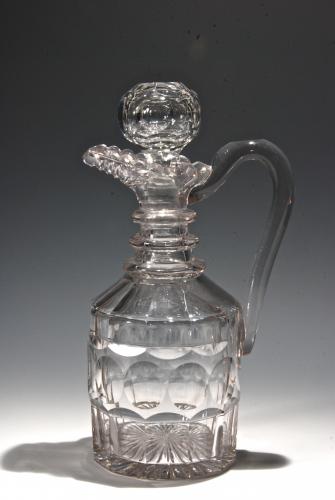 Fine straight sided claret jug. English c. 1820-30